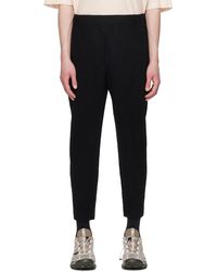 Homme Plissé Issey Miyake - Homme Plissé Issey Miyake Black Monthly Color April Trousers - Lyst