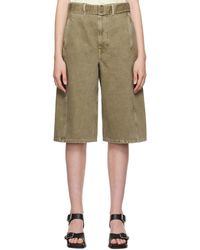 Lemaire - ーン ツイスト ベルト デニムショートパンツ - Lyst