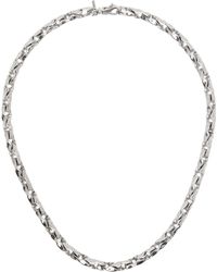 Emanuele Bicocchi - シルバー Large Hammered Chain ネックレス - Lyst