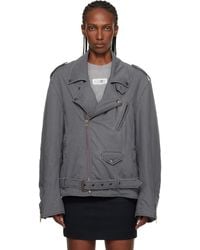 MM6 by Maison Margiela - Washed Cotton Sports Jacket - Lyst