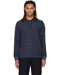 Vince - Pull à capuche isotherme bleu marine - Lyst