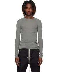 Rick Owens - Temple Ribbed Round Neck Sweater - Lyst