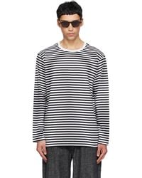 Nanamica - Coolmax Stripe Jersey L/T-Shirt - Lyst
