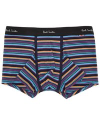 Paul Smith Multicolour Striped Boxers - Blue