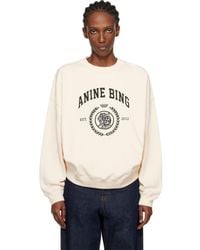 Anine Bing - Off- Miles Collegiate Sweatshirt - Lyst