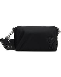 Ami Paris Nylon Canvas Marcel Lunch Box Bag in Natural | Lyst