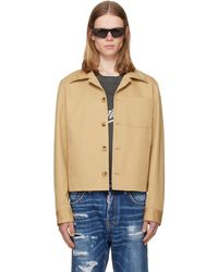 Amiri - Script Collar Shirt Jacket - Lyst