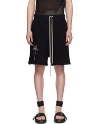 Rick Owens - Short Noir En Jersey Bouclette Édition Champion - Lyst