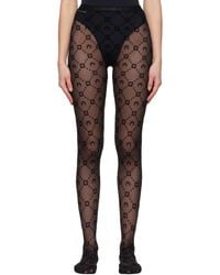 Marine Serre - Moonogram Mesh Flock Tights - Lyst