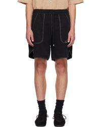 Amiri - Script Linen Gd Shorts - Lyst