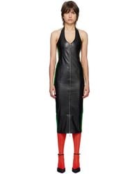 Miaou - Black Hannah Jewett Edition Harlow Faux-leather Midi Dress - Lyst