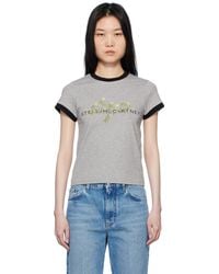 Stella McCartney - Logo Floral Embroidered T-Shirt - Lyst