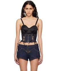 Jean Paul Gaultier - 'The Lace-Up Denim Cincher' Corset - Lyst