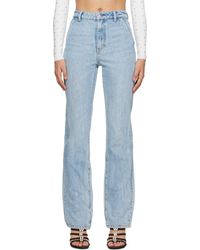 Alexander Wang - Blue Fly High-rise Slimstacked Jeans - Lyst