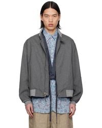 Engineered Garments - Stand Collar Bomber Jacket - Lyst
