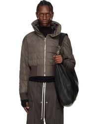 Rick Owens - Moncler + Cropped Down Jacket - Lyst