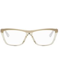 Bottega Veneta - Acetatemetal Cat-eye Glasses - Lyst