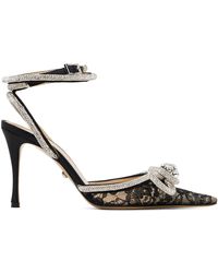 Mach & Mach - Double Bow Lace 95 Heels - Lyst