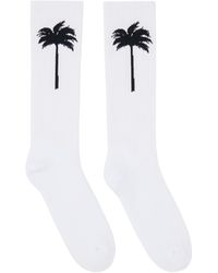 Palm Angels - Off-white 'the Palm' Socks - Lyst