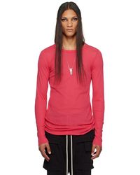 Rick Owens - T-shirt à manches longues rose exclusif à ssense édition kembra pfahler - Lyst