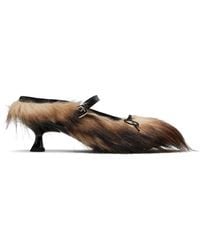 Simone Rocha - Faux Fur Grip Mule Heels - Lyst