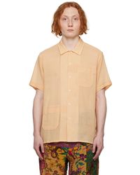Engineered Garments - Orange Camp Shirt - Lyst