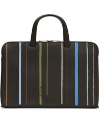 Paul Smith - 'Painted Stripe' Slim Leather Folio Briefcase - Lyst