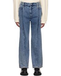 WOOYOUNGMI - Blue Pleated Jeans - Lyst