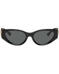 Versace - Lunettes de soleil œil-de-chat noires - Lyst
