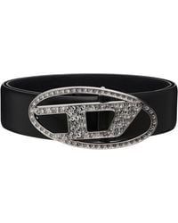 DIESEL - B-1Dr Strass Belt - Lyst