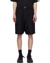 Y-3 - ブラック Uniform 3-Stripes ショートパンツ - Lyst