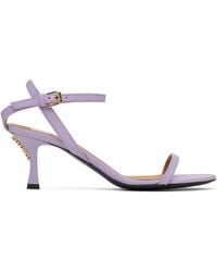 Moschino - Buckled Bow Heeled Sandals - Lyst