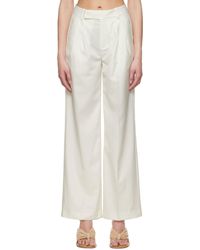 Third Form - Off- Polyester Trousers - Lyst