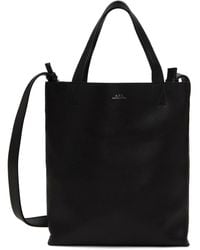 A.P.C. - . Black Maiko Small Shopping Tote - Lyst