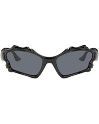 Le Specs - Lunettes De Soleil 'Le Siren' Noires - Lyst