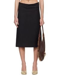 Tory Burch - ブラック Molded Waistband コットン ミディアムスカート - Lyst