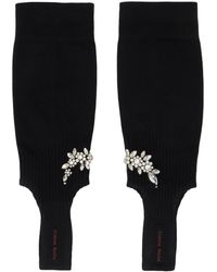 Simone Rocha - Black Cluster Flower Stirrup Socks - Lyst
