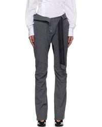OTTOLINGER - Slim Multiline Suit Trousers - Lyst
