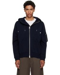 Sacai - Cotton Cashmere Knit Hoodie - Lyst