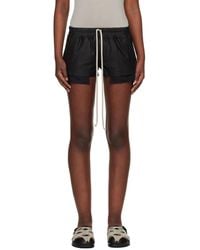 Rick Owens - Temple Fog Leather Shorts - Lyst