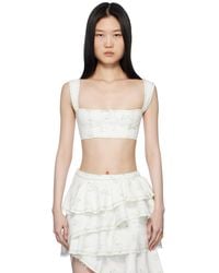YUHAN WANG - Ssense Exclusive Denim Top - Lyst