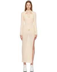 CASABLANCA - オフホワイト カットアウト マキシドレス - Lyst