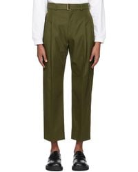 Rito Structure - Khaki Belted Trousers - Lyst