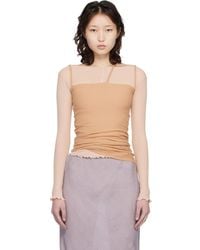Baserange - Ssense Exclusive Tan Nida Tank Top - Lyst