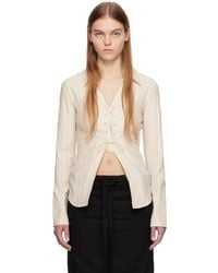 OPEN YY - Ssense Exclusive Off- Shirt - Lyst