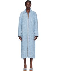 Gcds - Monogram Denim Coat - Lyst