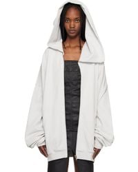 Rick Owens - Off- Temple Mountain Hun Hoodie - Lyst