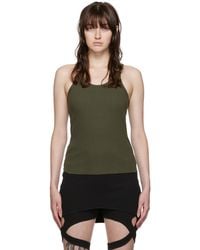 Dion Lee - Khaki E-hook Tank Top - Lyst
