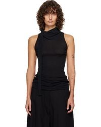 LE17SEPTEMBRE - Scarf Sleeveless Jersey Top - Lyst