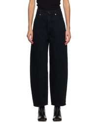 MM6 by Maison Martin Margiela - Black Button-fly Jeans - Lyst